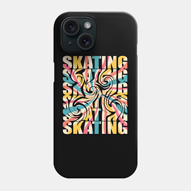 Skating - Skating Colorful Phone Case by Kudostees