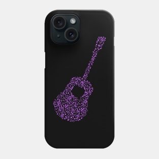 music notes guitar Phone Case