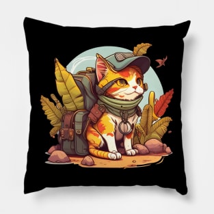 The Travelling Cats - Cat Travel Lover Pillow