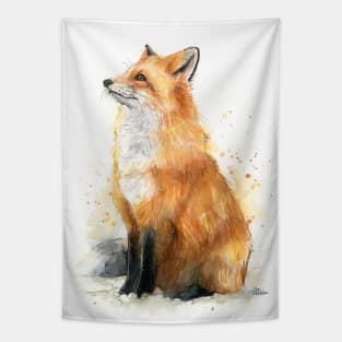 Fox Watercolor Tapestry