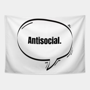 Antisocial Text-Based Speech Bubble Tapestry