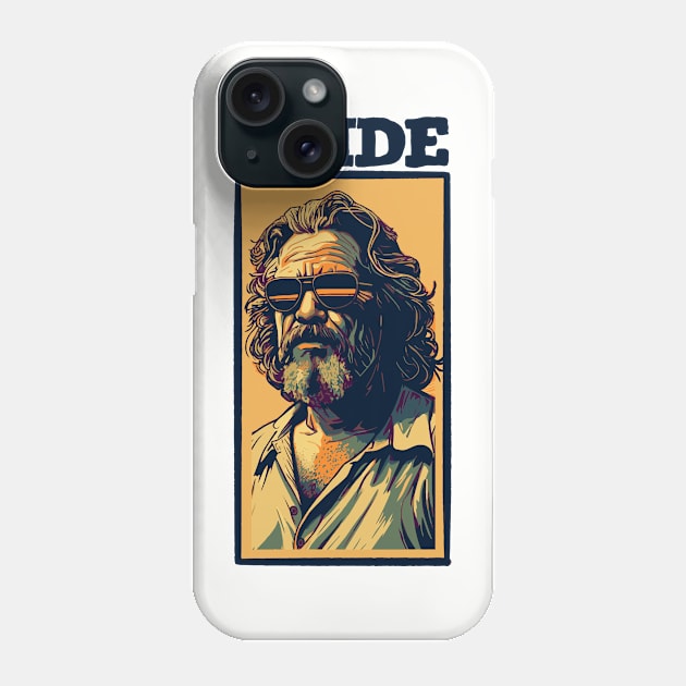 Abide - Vintage The Big Lebowski The Dude Street Art Design Phone Case by GIANTSTEPDESIGN