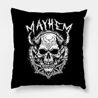 Mayhem Horror Design Pillow