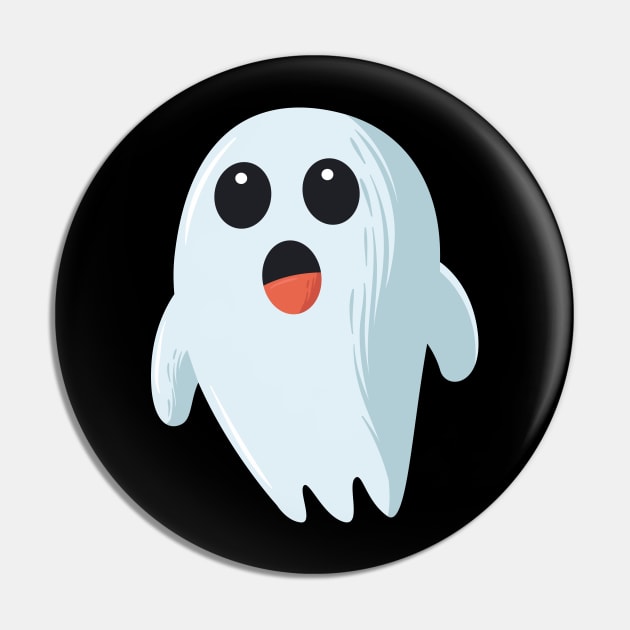 funny cute choked ghost - Halloween costume Pin by NaniMc