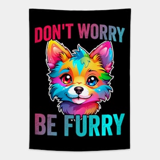 Furry Fandom Quote Cute Fursona Anthro Art Tapestry