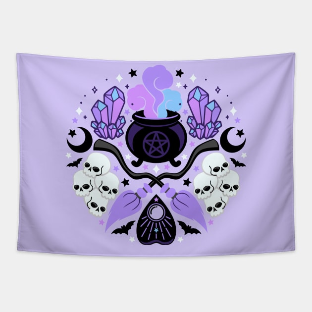 Pastel Witch Tapestry by RavenWake