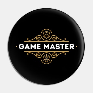 Game Master GM RPG Tabletop Gift Nerdy Idea Pin