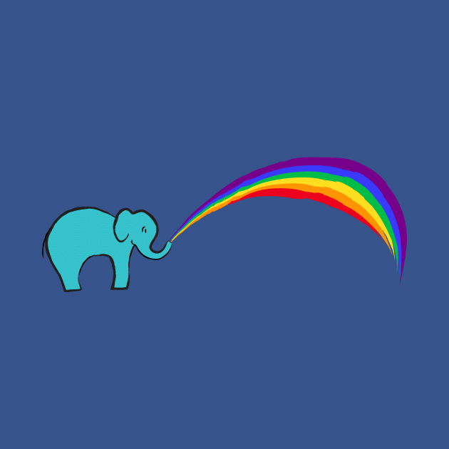 Elephant Rainbow by candhdesigns
