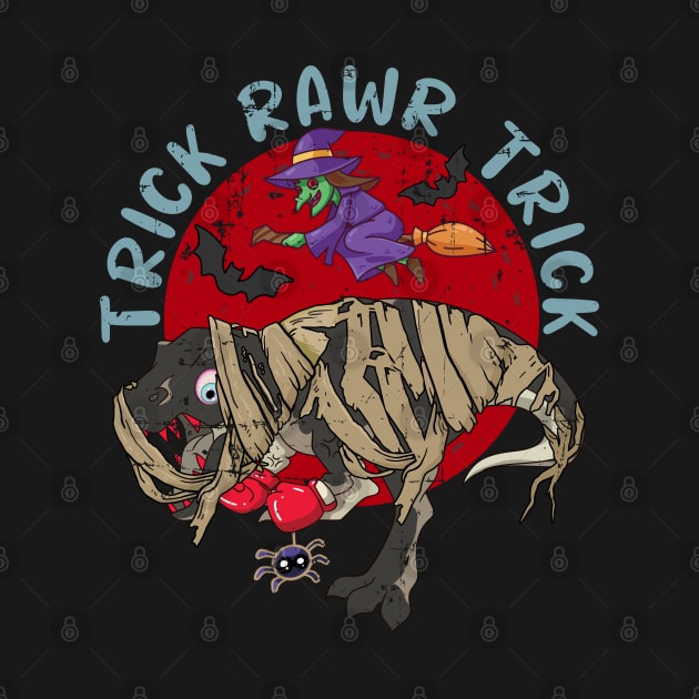 Trick Rawr Treat Dinosaur Halloween by alcoshirts