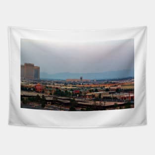 Elevated View Of Vegas Tapestry