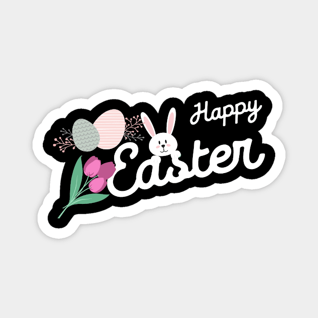 happy easter-bunny easter Magnet by souhailstore