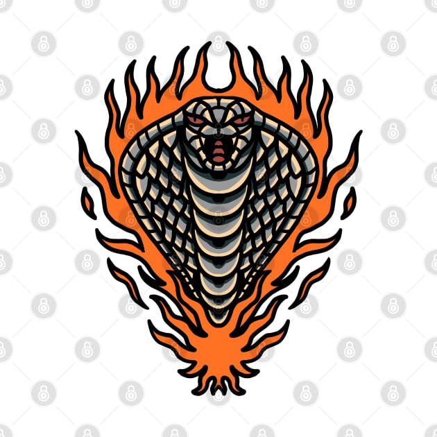 burning cobra tattoo by donipacoceng