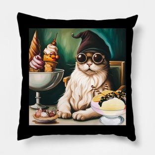 Feline Frosty Treats Pillow