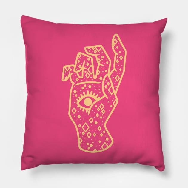 Starry Eyed Pillow by Mikesgarbageart