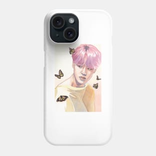 Park Jimin Butterflies Watercolour Painting Phone Case