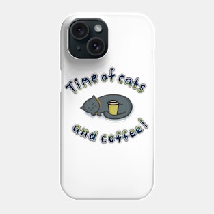 Cat and coffee now! Phone Case