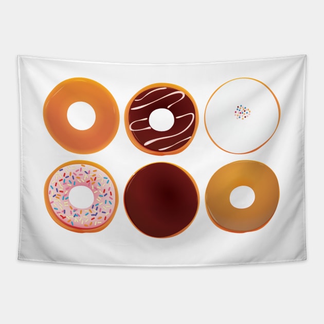 Half Dozen Donuts Tapestry by imlying