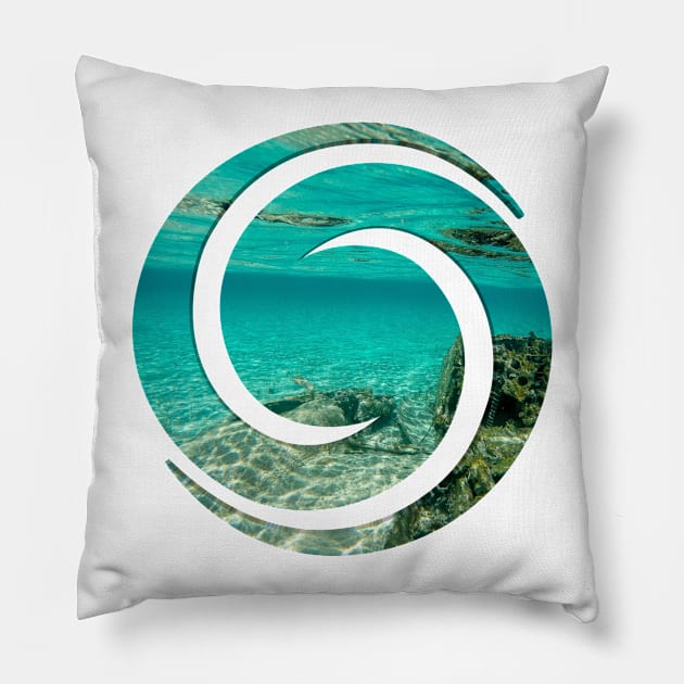 underwater 3d Pillow by FromBerlinGift