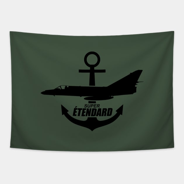 Super Étendard Tapestry by Tailgunnerstudios