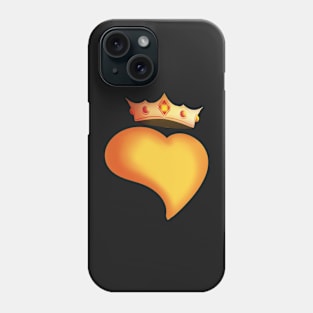 Golden Heart King Phone Case