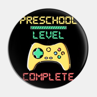 Preschool Level Complete 2019 Gamer Graduate Pin