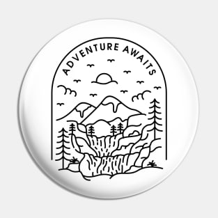 Adventure Awaits Pin