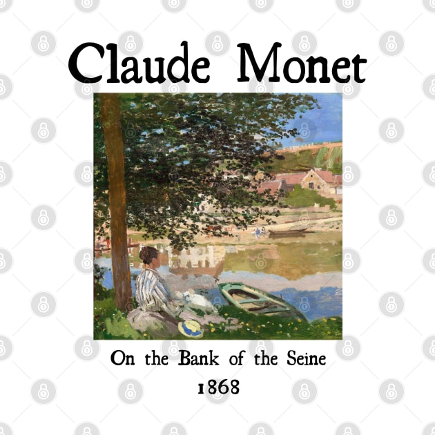 On the bank of Seine by Claude Monet by Cleopsys