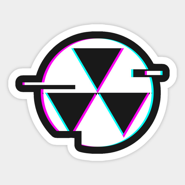 Retro Glitch Fallout Shelter Icon Fallout Shelter Sticker Teepublic
