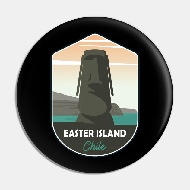 Easter island Pin by Mark Studio