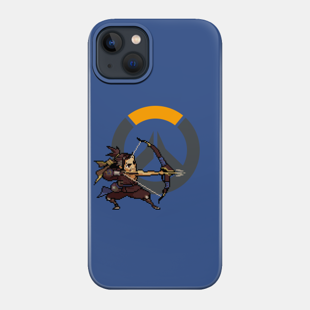 Overwatch - 16-Bit Hanzo W/ Logo - Overwatch - Phone Case