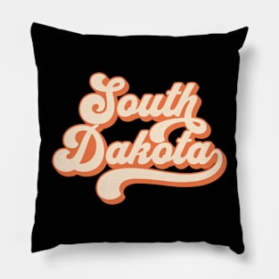 South Dakota Retro Pillow