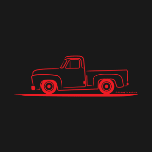 1954 Ford Pickup Truck Red T-Shirt