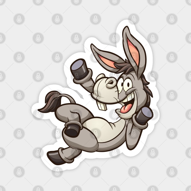 Waving donkey Magnet by memoangeles