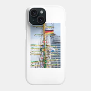 Bremerhaven; City; New port; Ship mast Phone Case