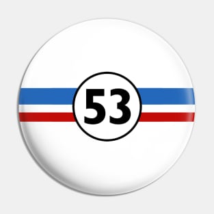 Herbie 53 Classic Racing Car 1963 Circle Logo #9 Pin