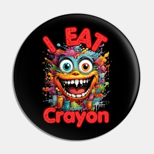 Crayon Eater Pin