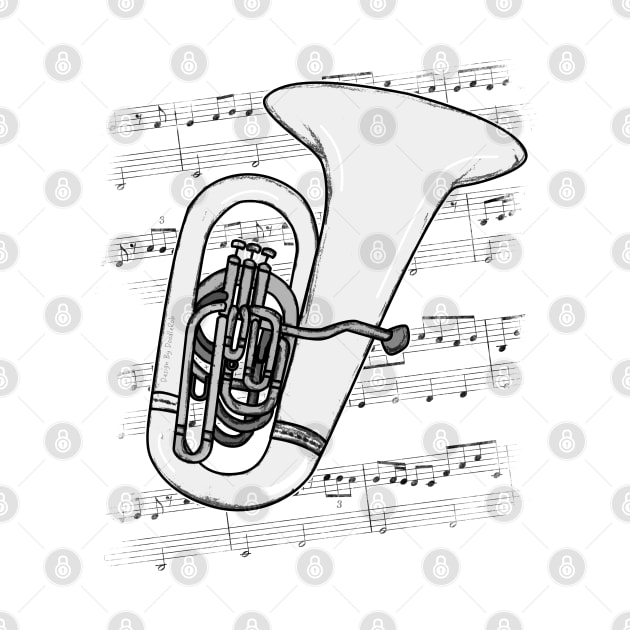 Tuba Player Tubaist Brass Musician by doodlerob