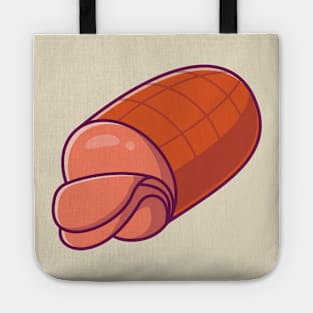 Beef Meat Slice Cartoon Tote