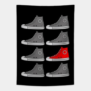 Stand Out From The Crowd | Red Sneaker Tapestry