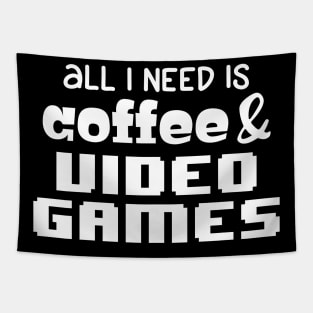 Coffee and Video Games Tapestry