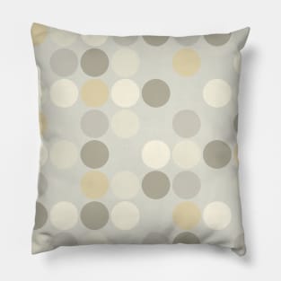 Beige Tan Cream Taupe Neutral Circles Geometric Pattern Pillow