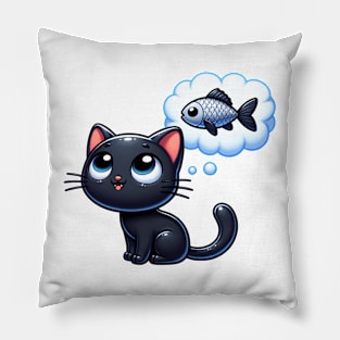 Cat dreaming. Pillow