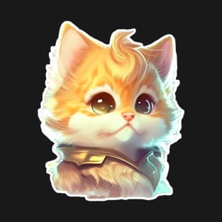 Cute Chibi Cat Merch - Adorable Feline Apparel and Accessories T-Shirt