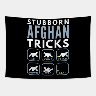 Stubborn Afghan Hound Tricks - Dog Training Tapestry