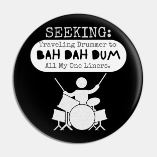 Comedy Drummer Pin