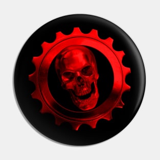 SKULL & GEARS - Metal Pin