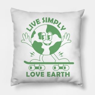 Live Simply Love earth Pillow