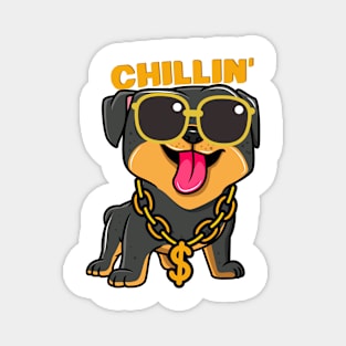 Dog thug chillin' Magnet