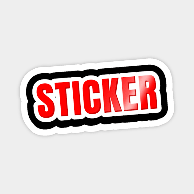 sticker Magnet by youbmr