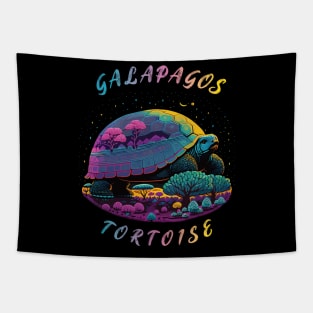 Galapagos Tortoise In Galapagos, With Trees, Creative Tapestry